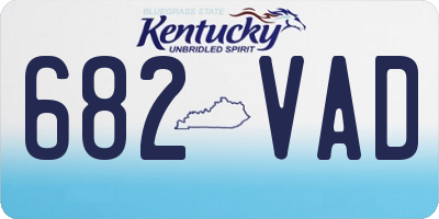KY license plate 682VAD