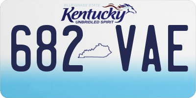 KY license plate 682VAE