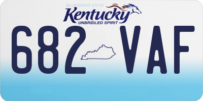 KY license plate 682VAF