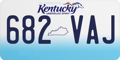 KY license plate 682VAJ
