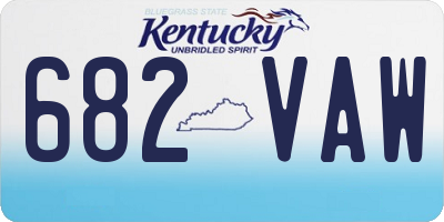 KY license plate 682VAW