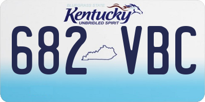 KY license plate 682VBC