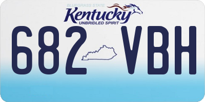 KY license plate 682VBH