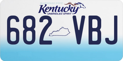 KY license plate 682VBJ