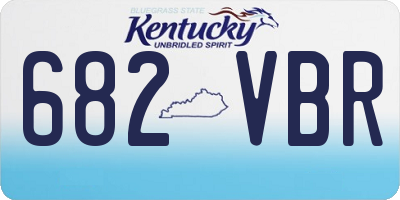 KY license plate 682VBR