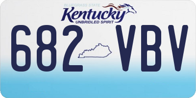 KY license plate 682VBV