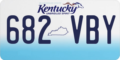 KY license plate 682VBY