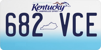 KY license plate 682VCE