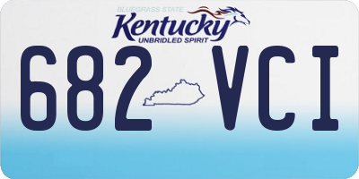 KY license plate 682VCI