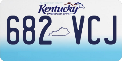 KY license plate 682VCJ