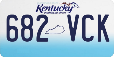KY license plate 682VCK