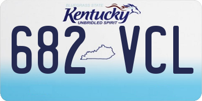 KY license plate 682VCL