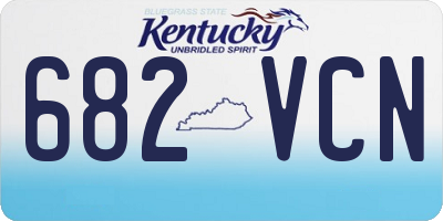 KY license plate 682VCN
