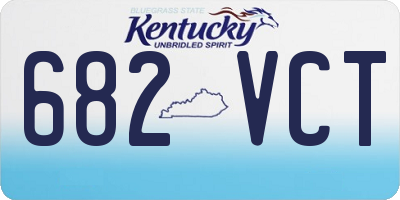 KY license plate 682VCT