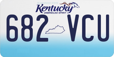 KY license plate 682VCU
