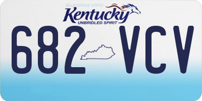 KY license plate 682VCV
