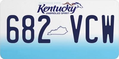 KY license plate 682VCW