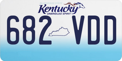 KY license plate 682VDD