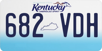 KY license plate 682VDH