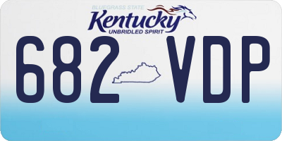 KY license plate 682VDP