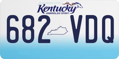 KY license plate 682VDQ