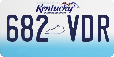 KY license plate 682VDR