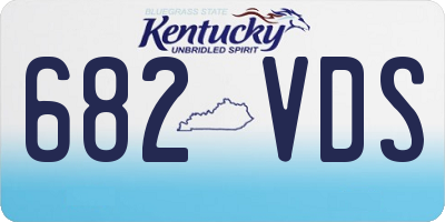 KY license plate 682VDS