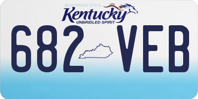 KY license plate 682VEB