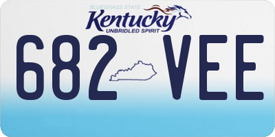 KY license plate 682VEE