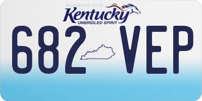 KY license plate 682VEP