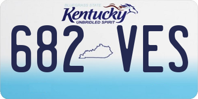 KY license plate 682VES