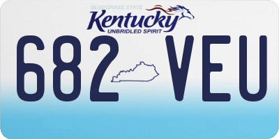 KY license plate 682VEU