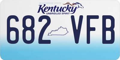 KY license plate 682VFB