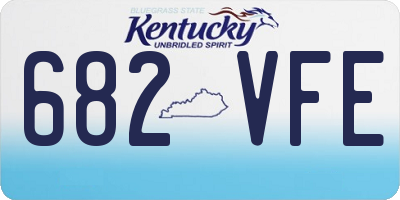 KY license plate 682VFE