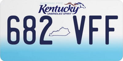 KY license plate 682VFF