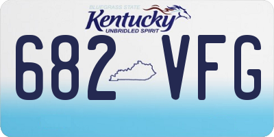 KY license plate 682VFG