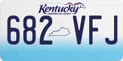 KY license plate 682VFJ