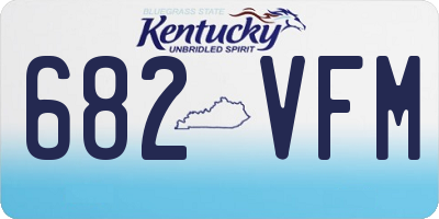 KY license plate 682VFM