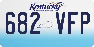 KY license plate 682VFP