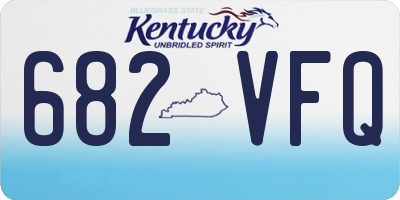 KY license plate 682VFQ