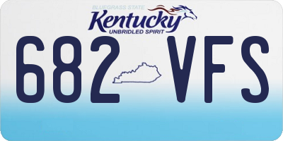 KY license plate 682VFS