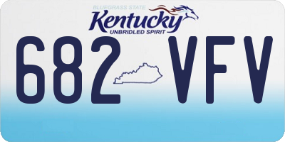 KY license plate 682VFV