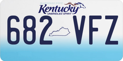 KY license plate 682VFZ