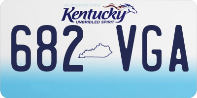 KY license plate 682VGA
