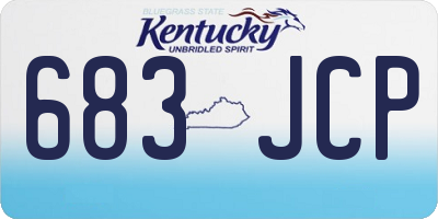 KY license plate 683JCP