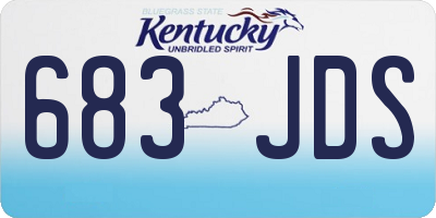 KY license plate 683JDS