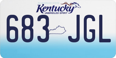KY license plate 683JGL