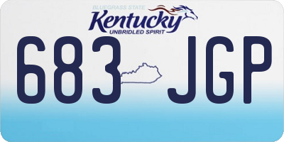 KY license plate 683JGP