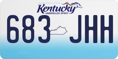 KY license plate 683JHH