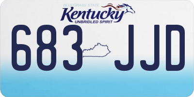 KY license plate 683JJD